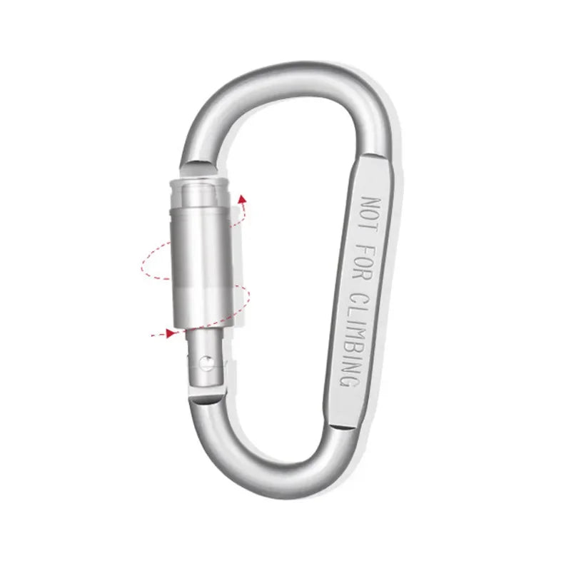 Aluminum Alloy D-Type Locking Carabiner Clip