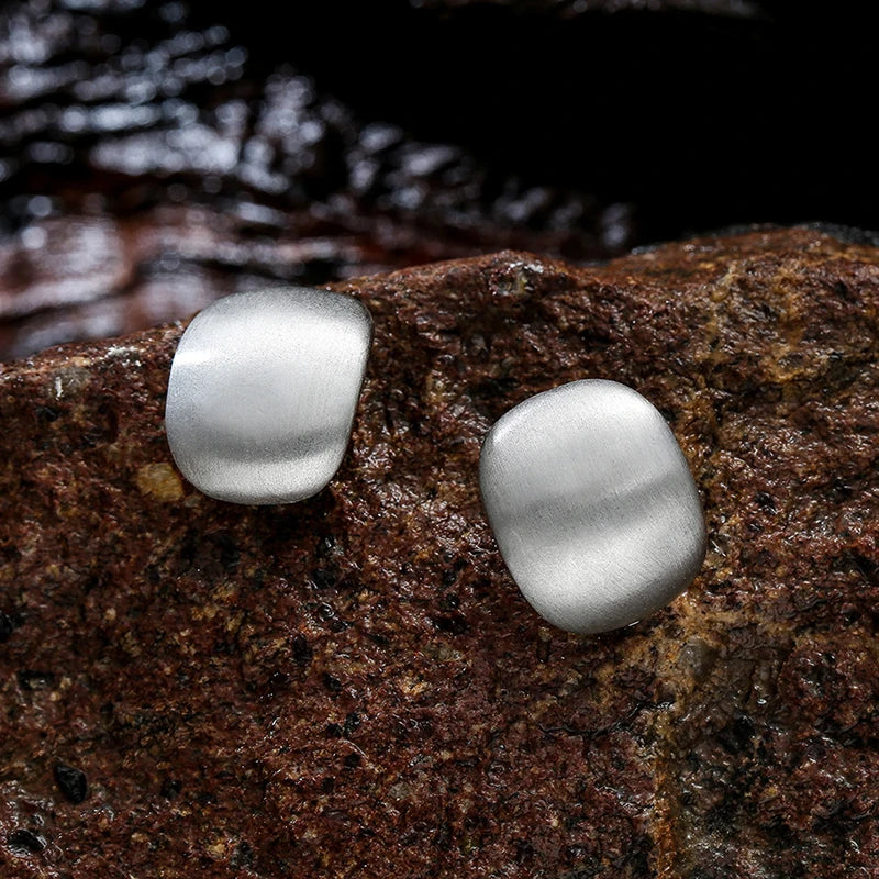 Brushed-Finish Clip-On Earrings – Design Options