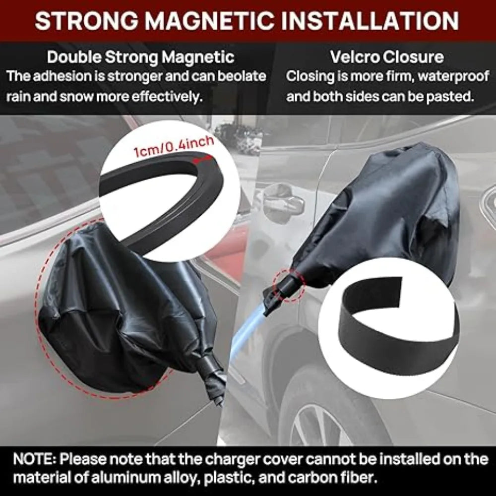Magnetic EV Charging-Port Weather Cover