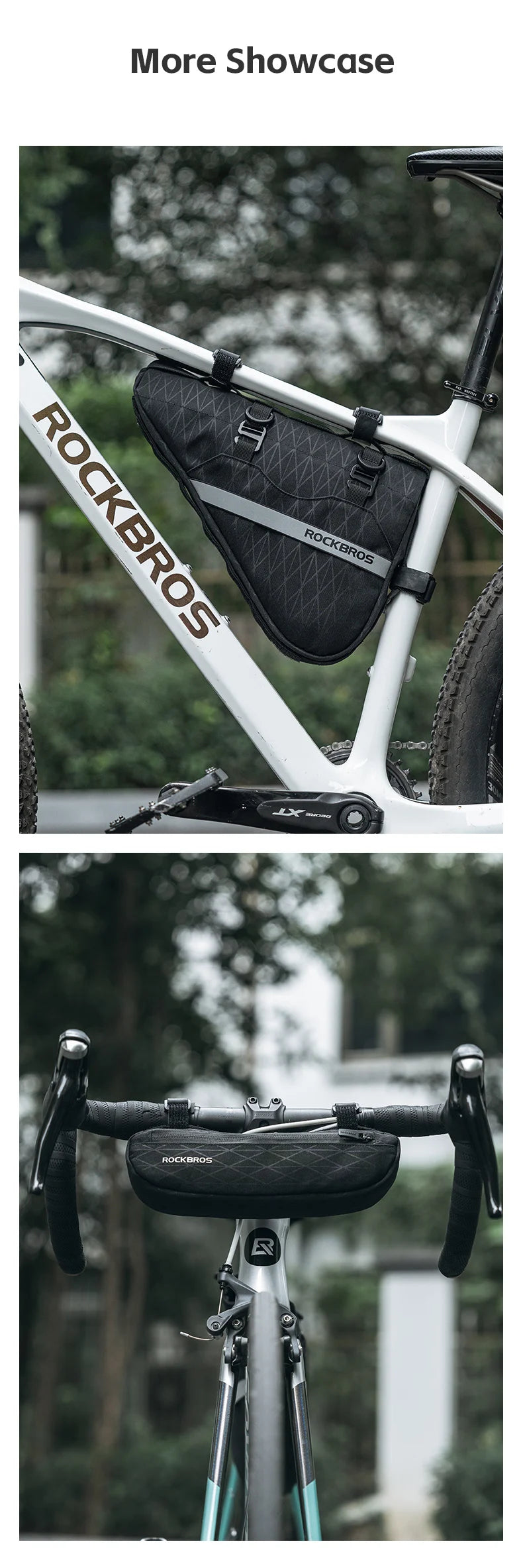 Waterproof Bicycle Triangle Bag 2-in-1 Detachable Bike Storage Pack