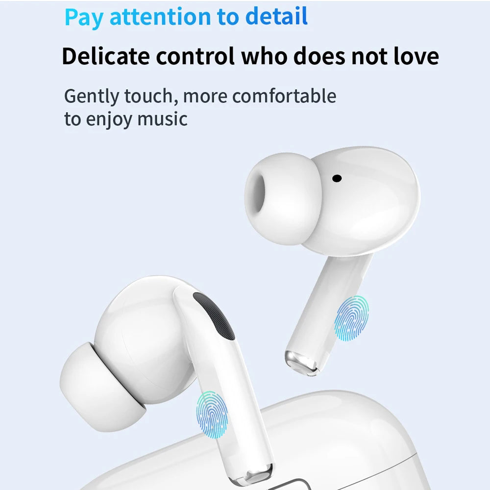 White True Wireless Bluetooth Earbuds
