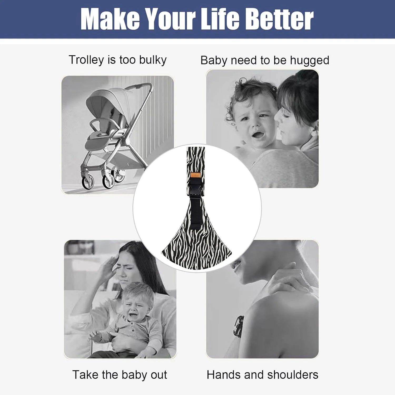 Portable Baby Carrier Wrap Toddler Sling