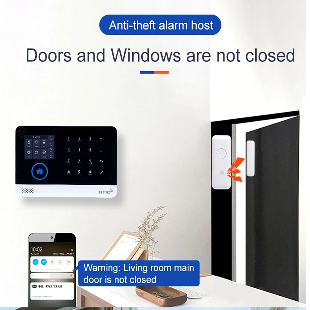 4G Tuya Smart Home Alarm System with WiFi