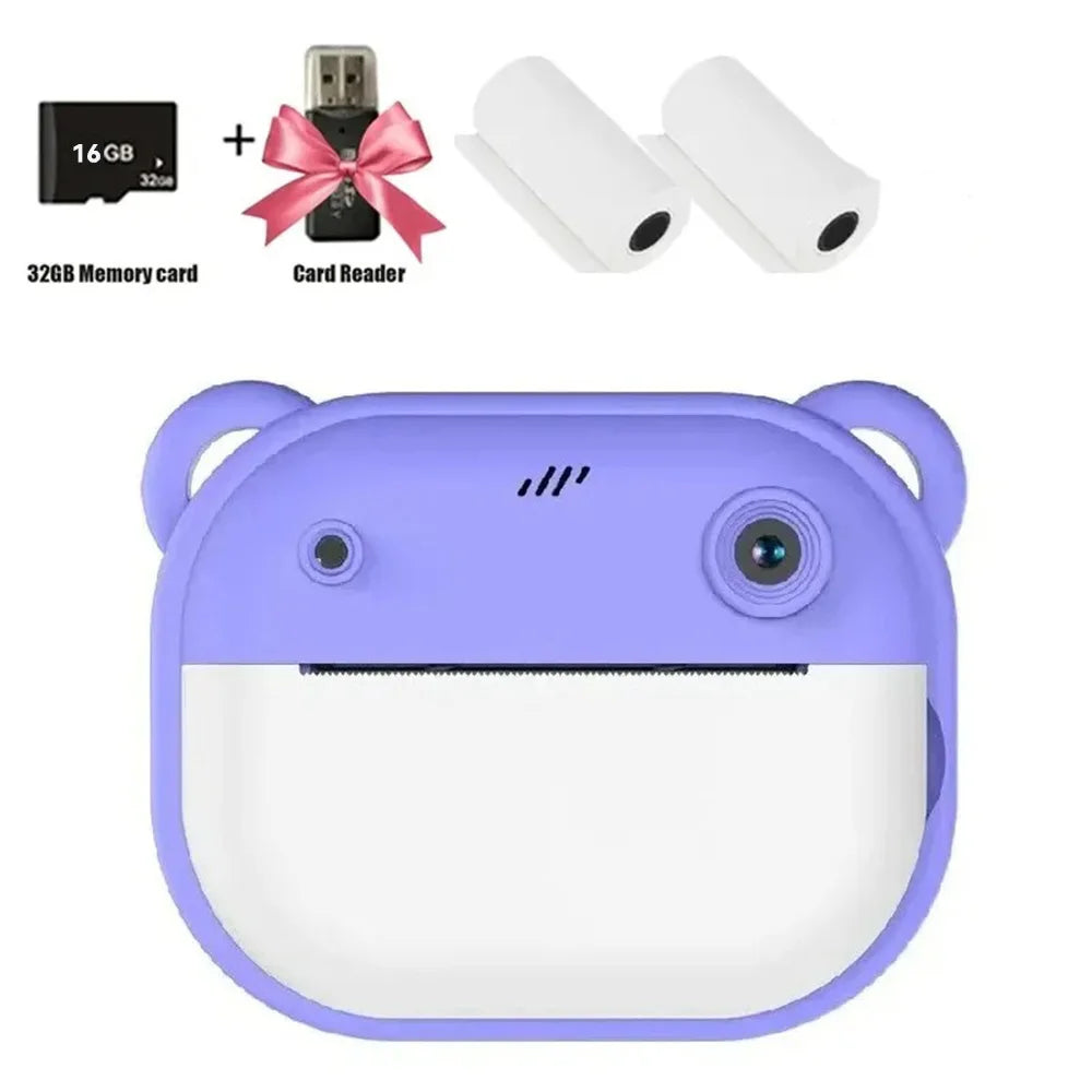 Kids Instant Print Camera with 32G Memory Card