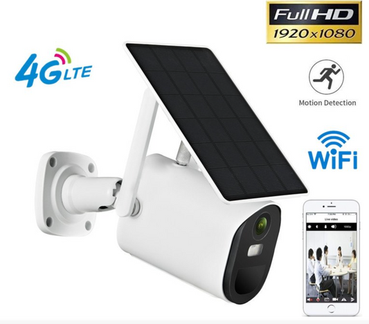 Solar security FULL HD camera built-in 14400 mAh battery + IR LED + Wi-Fi + 4GSIM Spy-shop.com