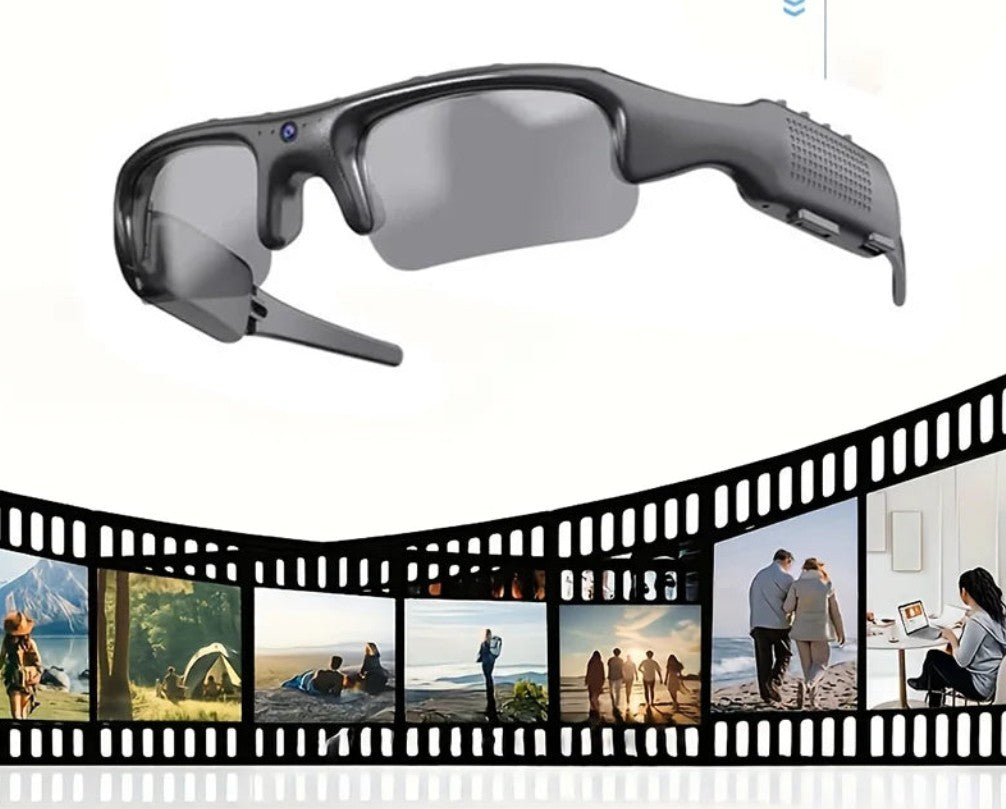 Óculos de Sol com Câmara WiFi HD 1080P