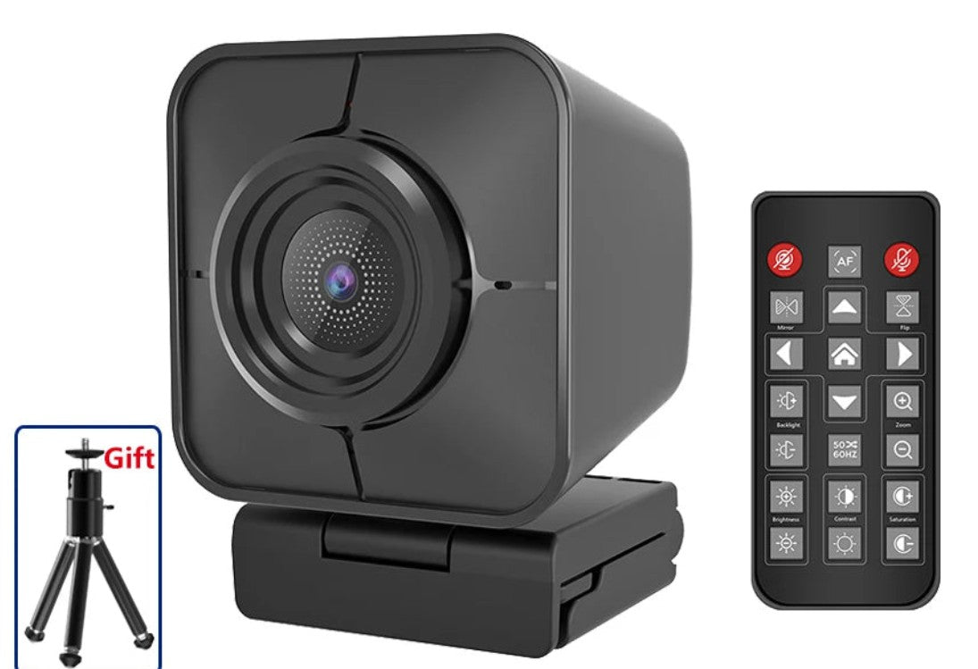 TOALLIN 4K 12MP Çift Mikrofonlu Canlı Yayın Webcam'i