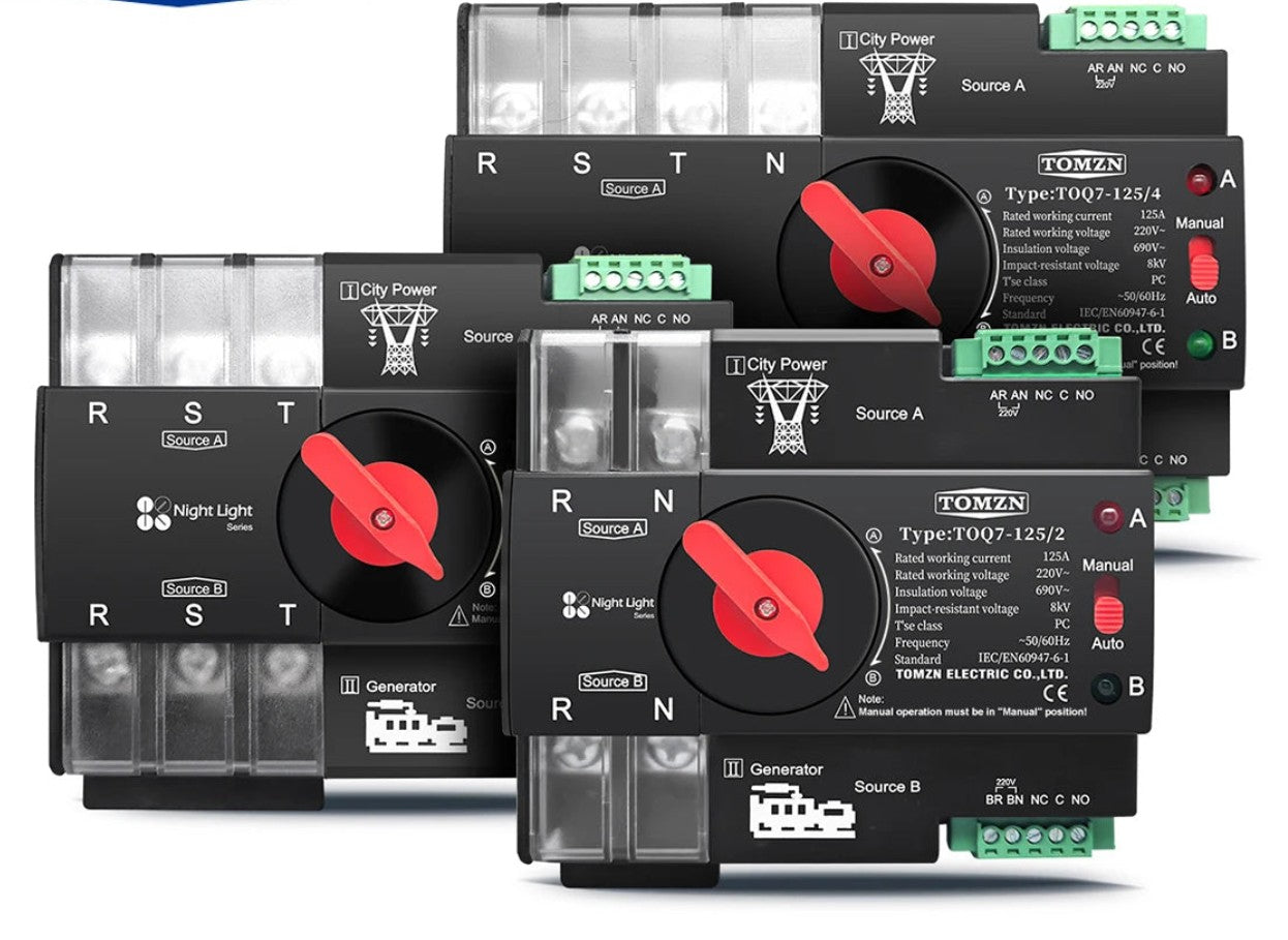 Güvenilir Çift Güç Kontrolü için Otomatik Transfer Anahtarı