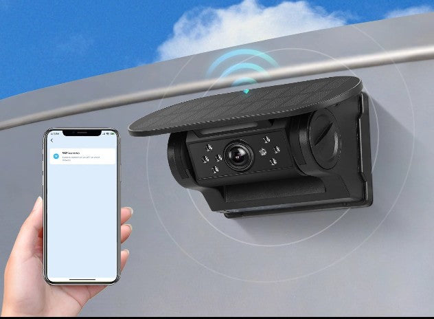 Leekooluu WiFi HD Câmara Solar Sem Fios para Carro 720P Visão Noturna 🚗