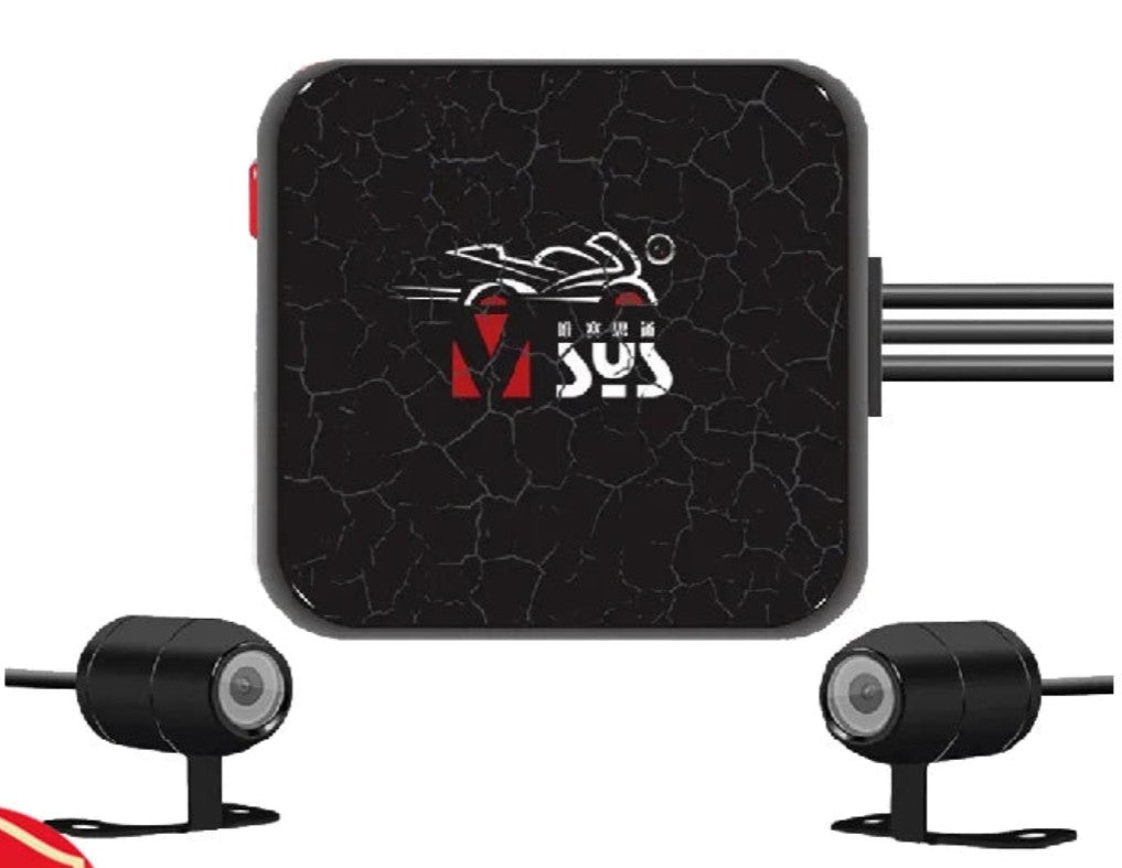VSYS Çift Kanallı Motosiklet DVR Kamerası