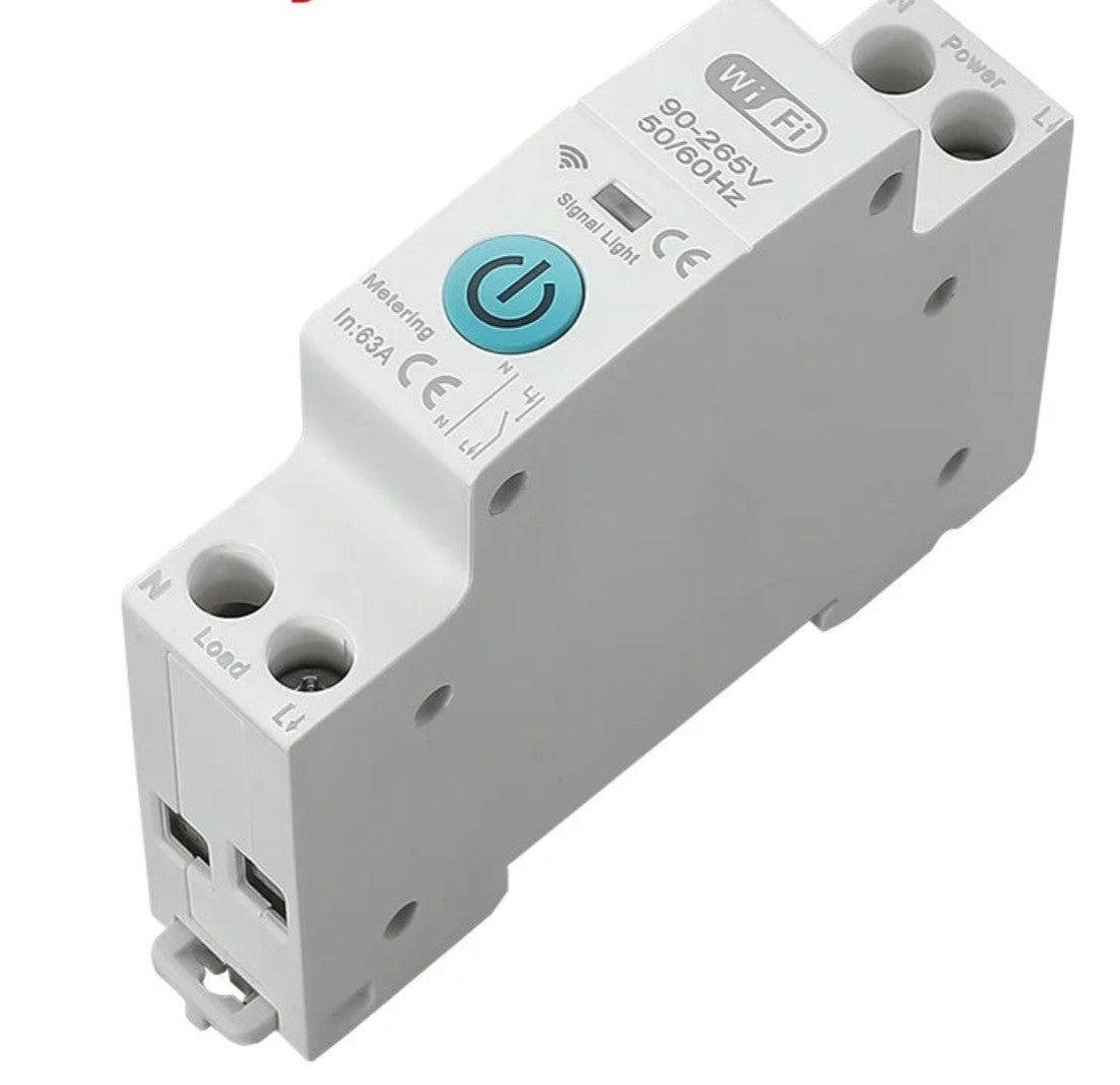 Tuya WiFi Akıllı Devre Kesici Enerji İzleme ve Koruma Özellikli