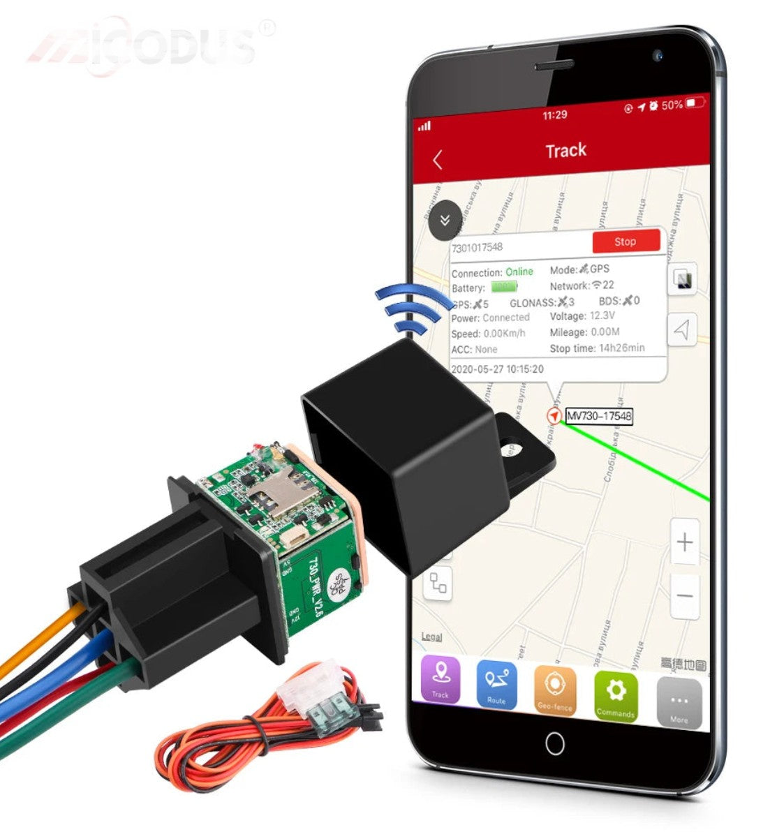 Relay GPS Tracker MV730 with Remote Fuel Cut-Off