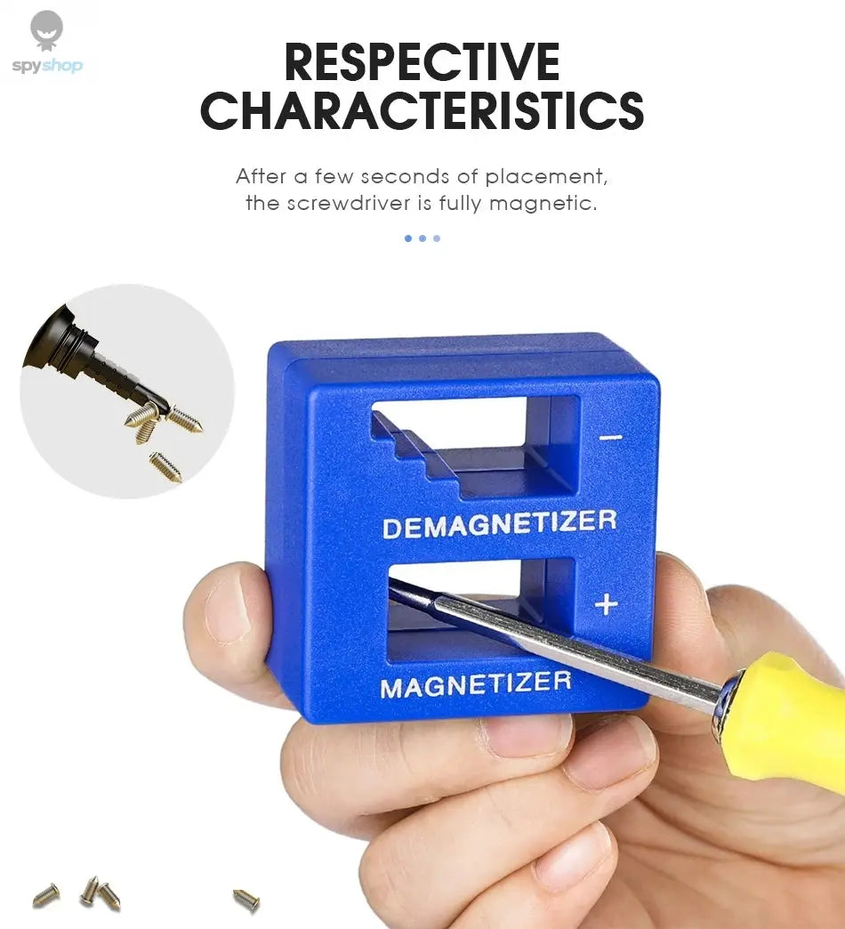 Screwdriver 2 in 1 Magnetizer Demagnetizer Professional Magnetizing Pickup Tool for Screw Driver Drill Bit Hand Tool Parts Spy-shop.com