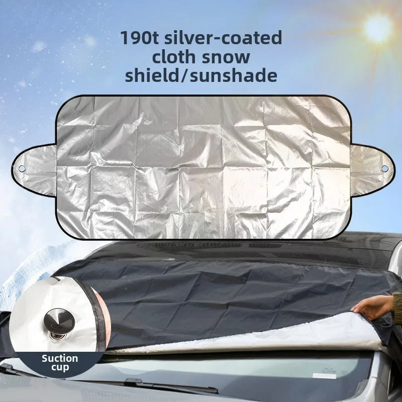 Car Windscreen Cover for Snow and Ice, Polyester, Waterproof