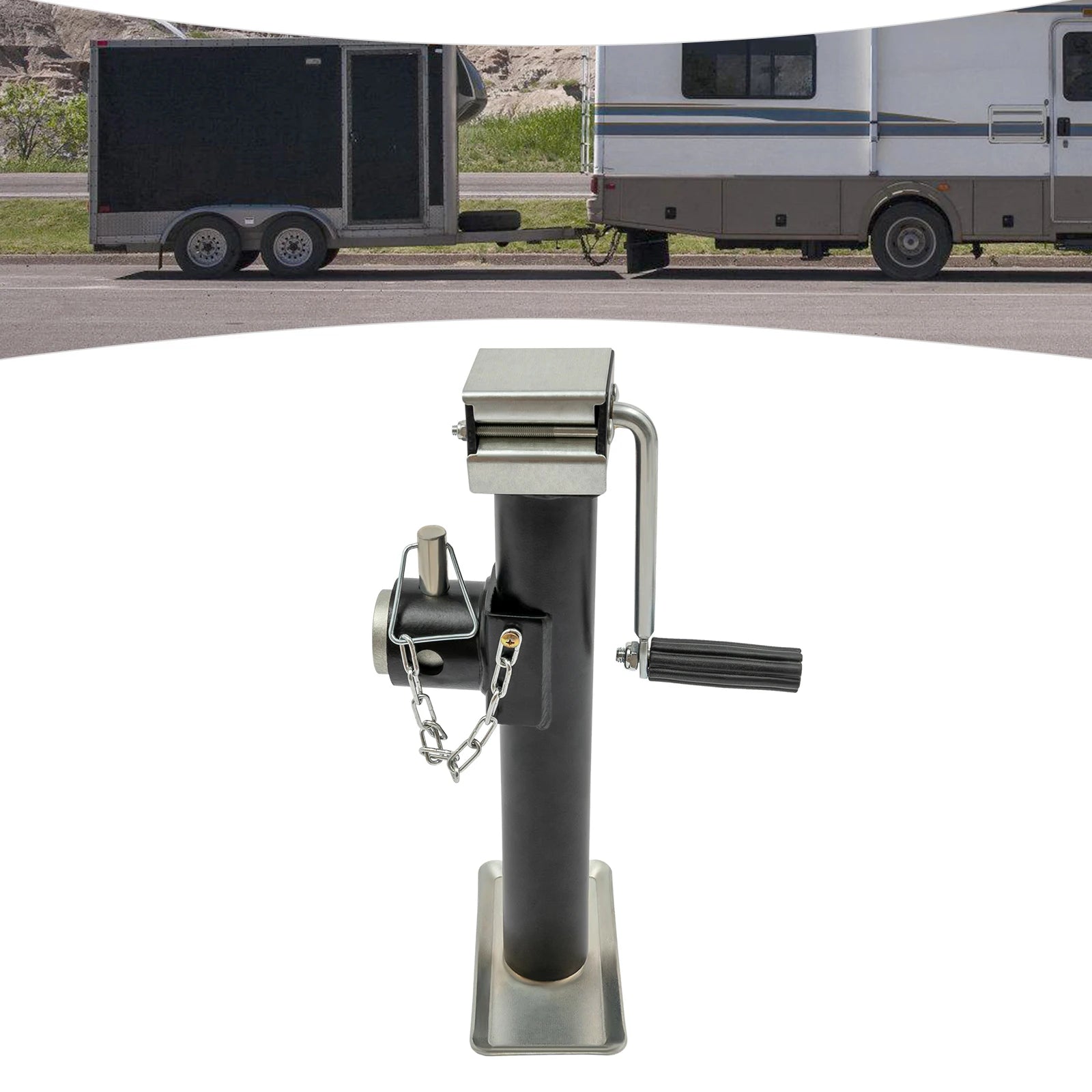 2000 lbs Weld-On Trailer Jack with Support Base