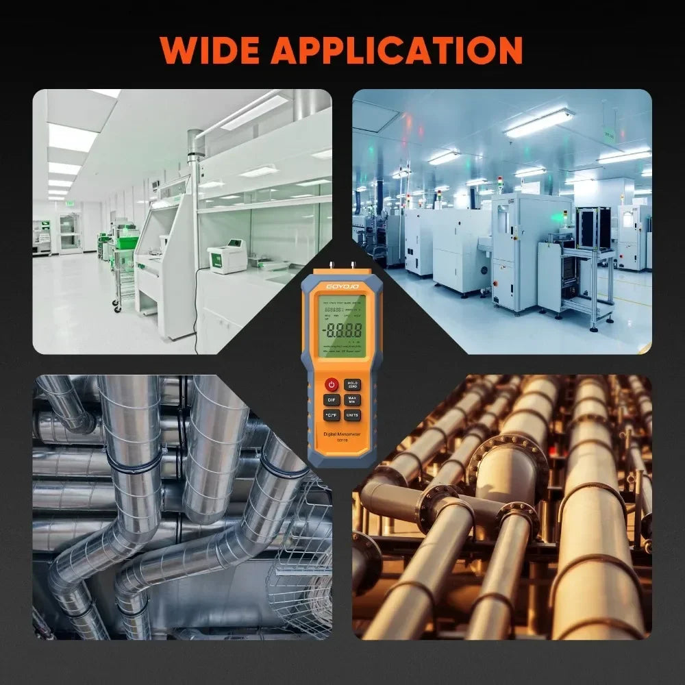 GD100 Digital Differential Pressure Manometer