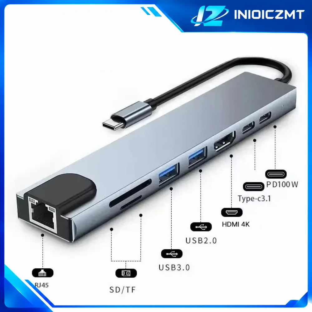 Wieloportowy hub USB z czytnikiem kart - wiele wariantów