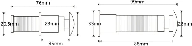 3MP WiFi Peephole Camera with 155° Wide-Angle Door View