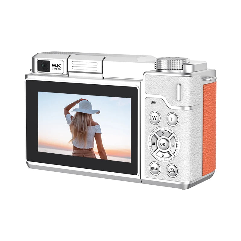 4K Dual Lens Vlogging Camera with Flip Screen & 18X Zoom