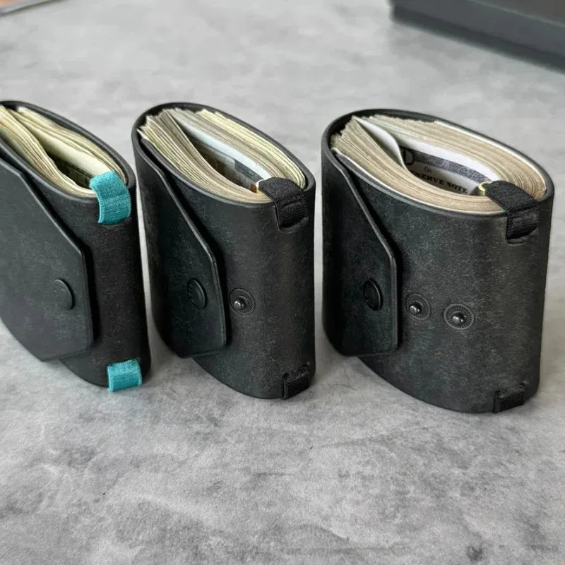 Leather Money Clip Quick Access Cash Holder Portable Pocket Bill Storage Pouch Lightweight Daily Carry Organizer