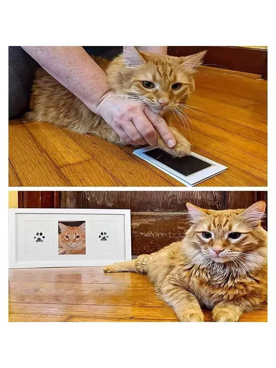Baby Handprint Footprints Ink Pads for Pet Safe Non-toxic No-Touch Skin Inkless Inkpad Kits Cat Dog Paw Prints Souvenirs Gifts 