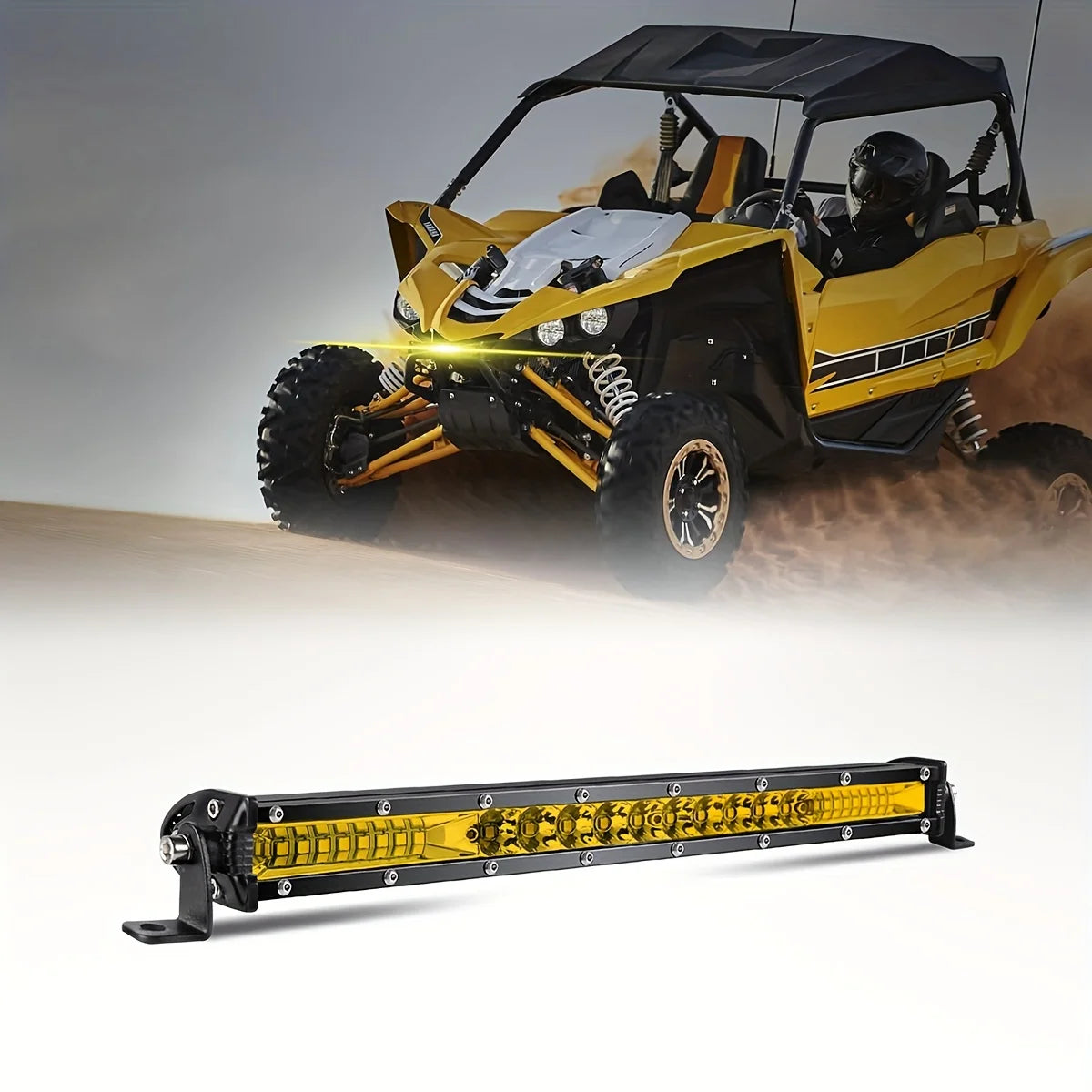 10" 20" inch LED Light Bar Off Road White Yellow Spot FLood Beam LED Work Light Bar for Car Atv Truck Suv Utv Driving Fog Light