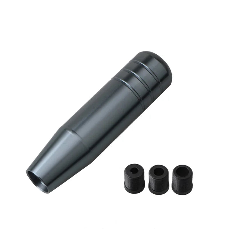 Universal Auto 13cm 18cm Length Manual Car Gear Shift Knob Aluminum Gear Shift Knob Racing Car Shift Gear Knob With 3 Adapters