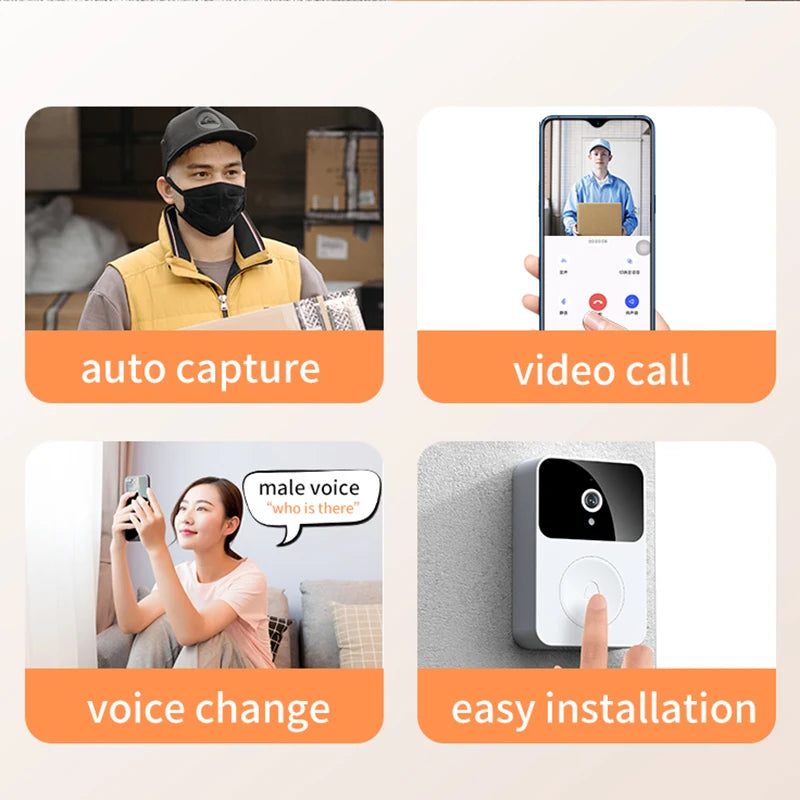 WiFi Video Doorbell with Phone Viewing
