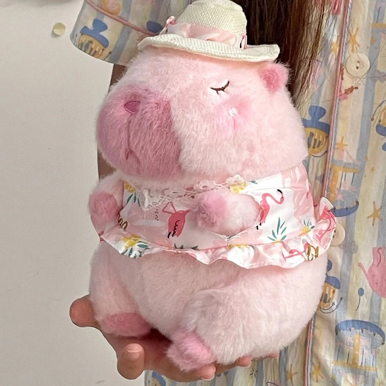 23cm Capybara Plyšová Simulácia Capibara Anime Plyšová Hračka Roztomilá Bábika Plyšové Zvieratá Mäkká Bábika Plyšová Vianočný Deň Vďakyvzdania Darček