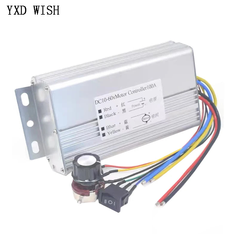DC 10–60 V 70 A PWM Motor Speed Controller, 4000 W
