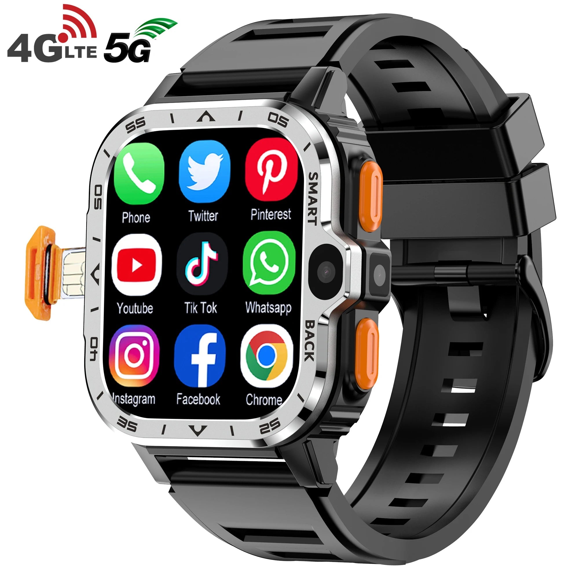 Valdus PGD Android Smart Watch Men GPS 16G/64G ROM Storage HD Dual Camera NFC 2G 4G SIM Card WIFI Wireless Fast Internet Access 