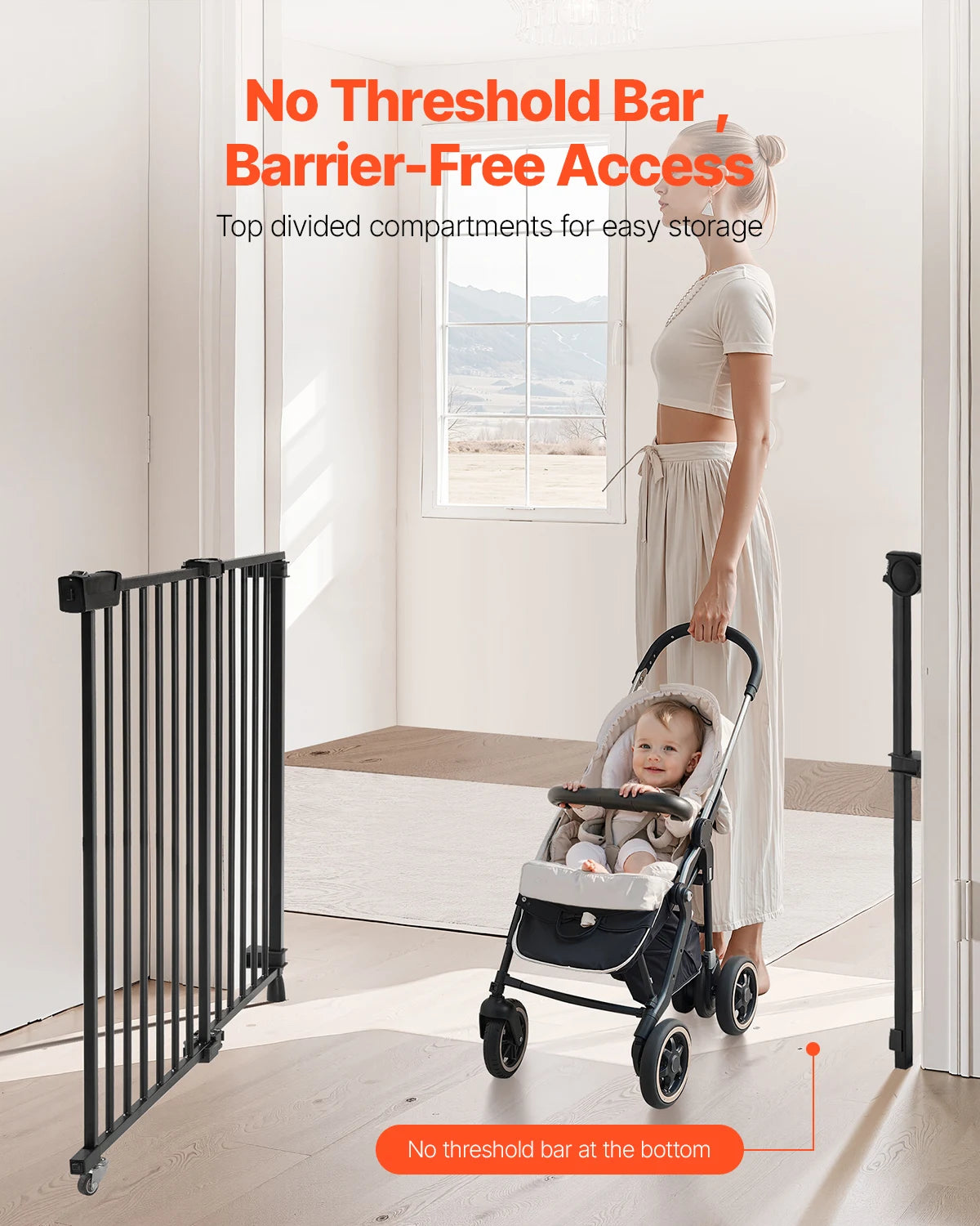 Adjustable Baby Gate for Child and Pet Safety