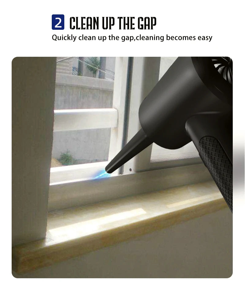 Protable Air Duster for Computer Cleaning 51000RPM Cordless Compressed Air Blower with LED Light for PC computers Keyboard Clean 