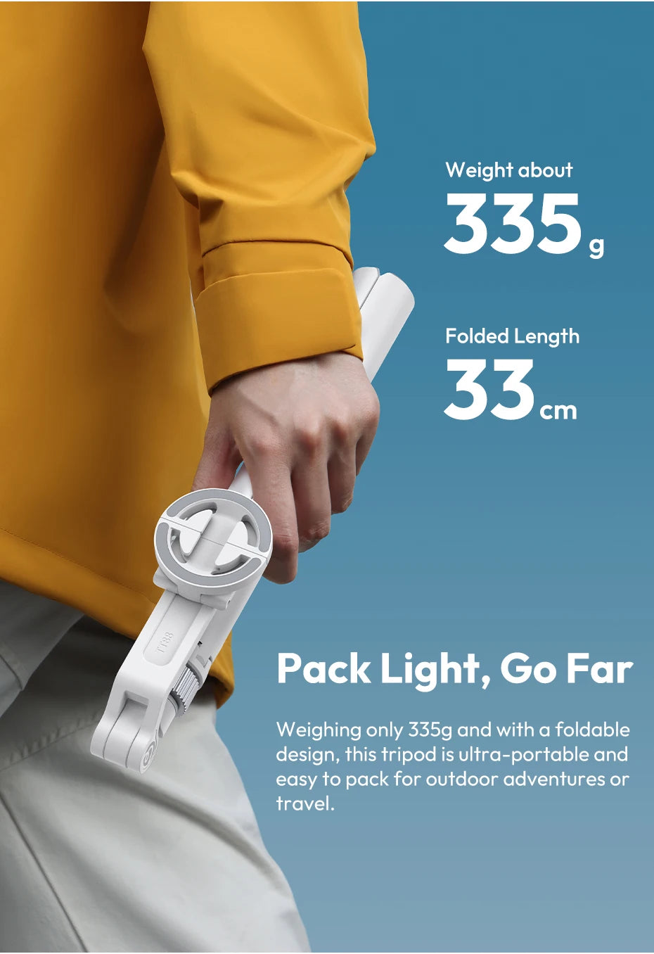 Ulanzi TT88 1.44M Overhead Selfie Stick Phone Tripod with Magnetic Clamp Wireless Remote Extension Tripod for LiveStreaming Vlog 