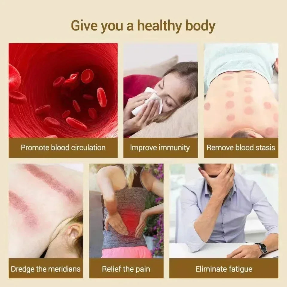 6/9 Gear Negative Pressure Vacuum Suction Cup Body Fat Burner Scraping Massage Home Plug in Electric Cupping Massager 