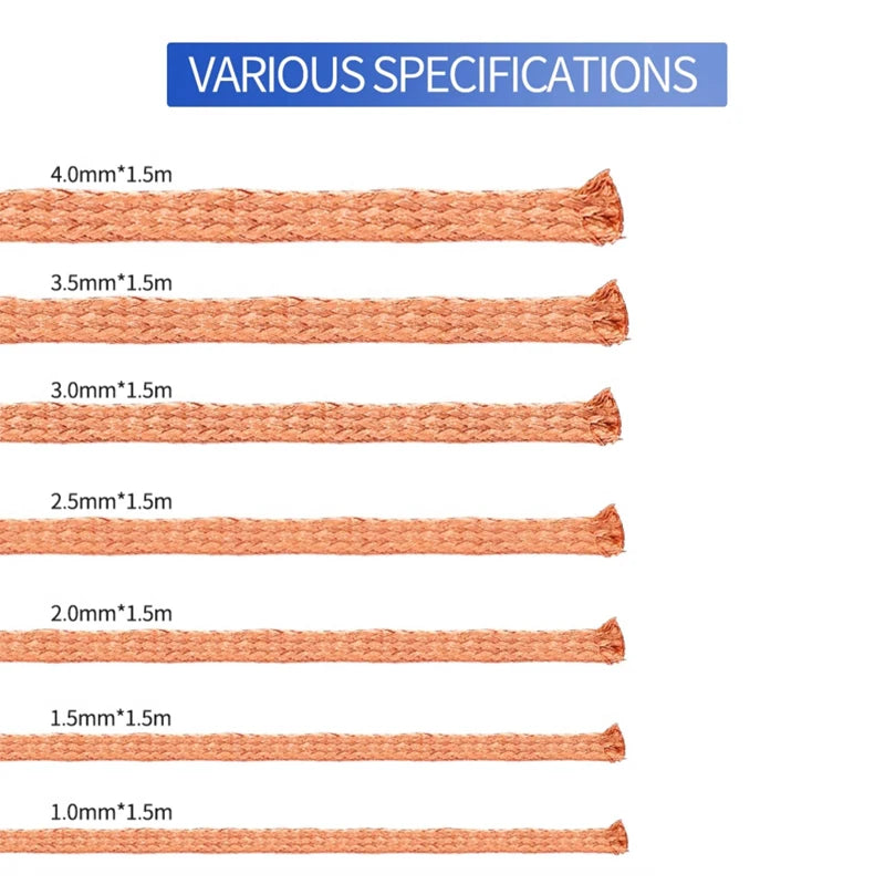 R300 Copper Desoldering Braid, 1.5 m