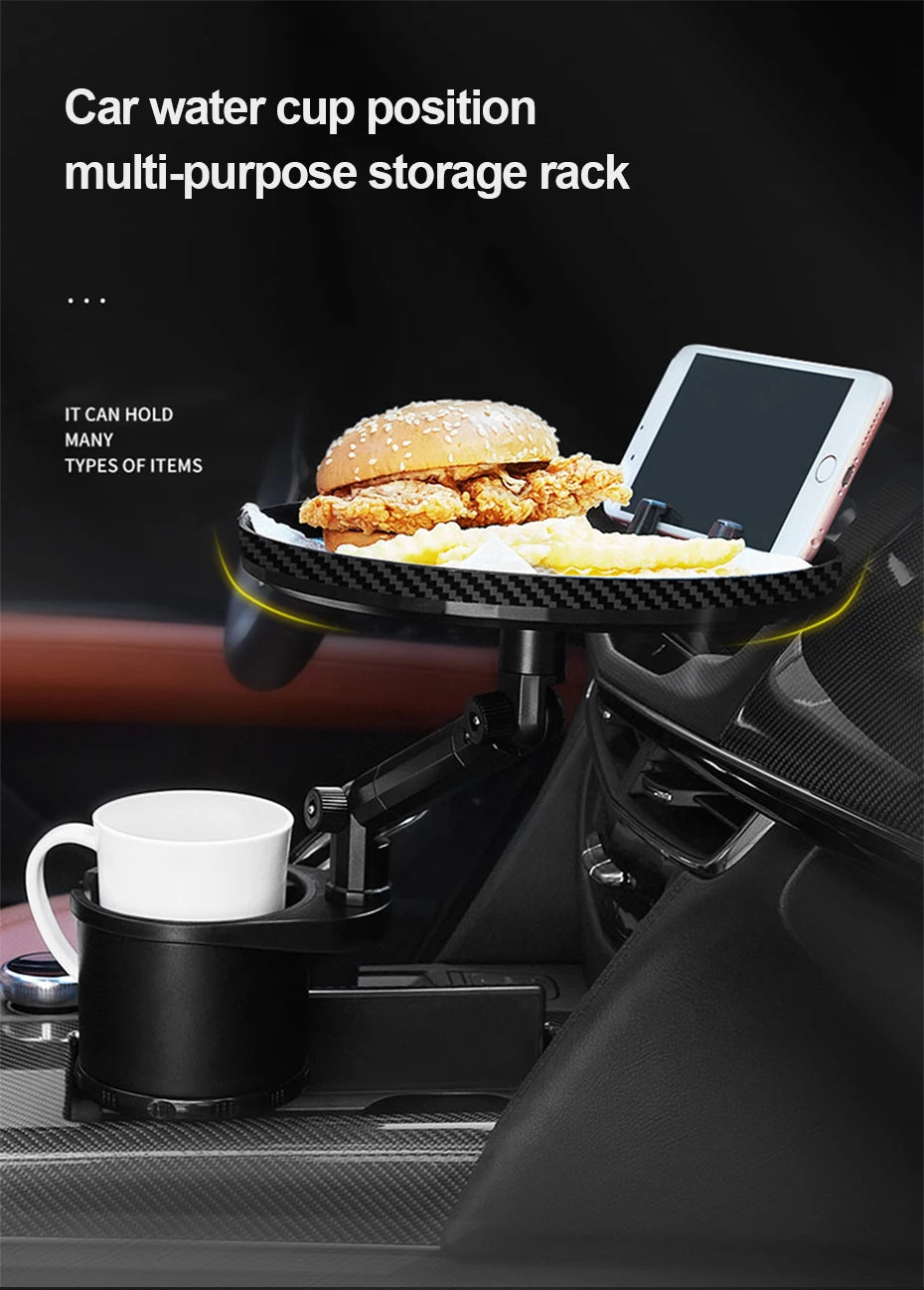 3 in 1 Car Cup Holder Extender with Tray
