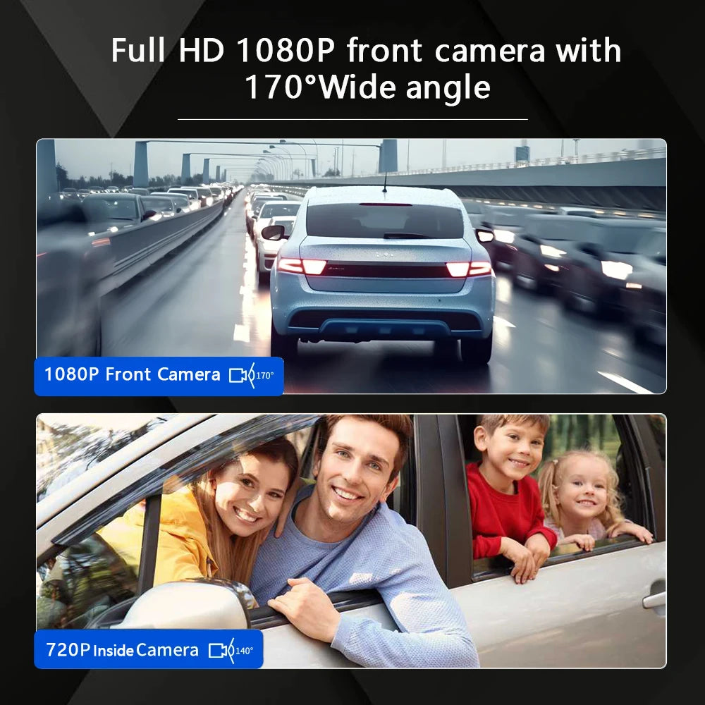 Dual-View Wi-Fi Dash Camera - Card Options