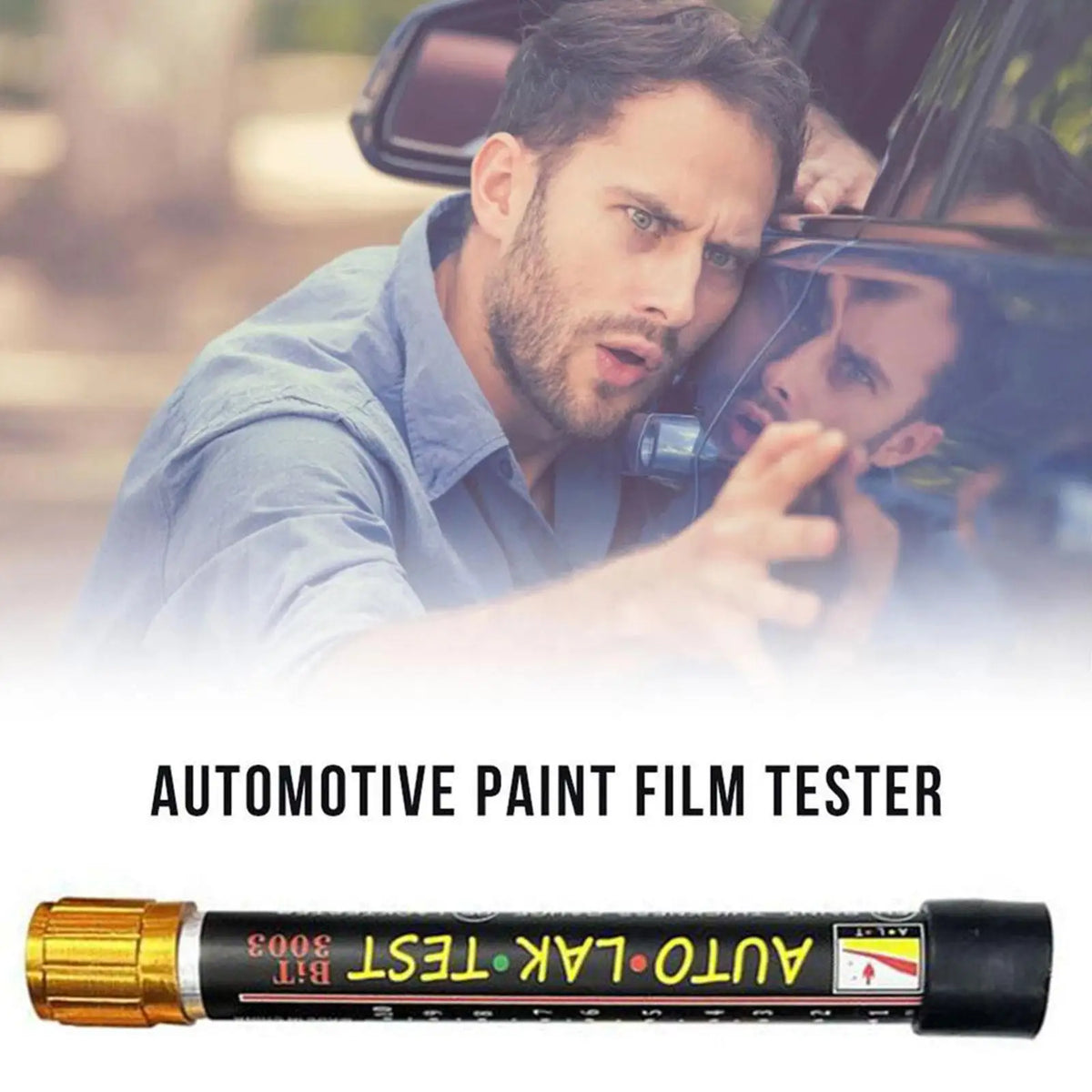 Tester grubości lakieru samochodowego Miernik lakieru Auto lakier samochodowy Crash Check Test Tester lakieru z magnetycznym szpicą Skala