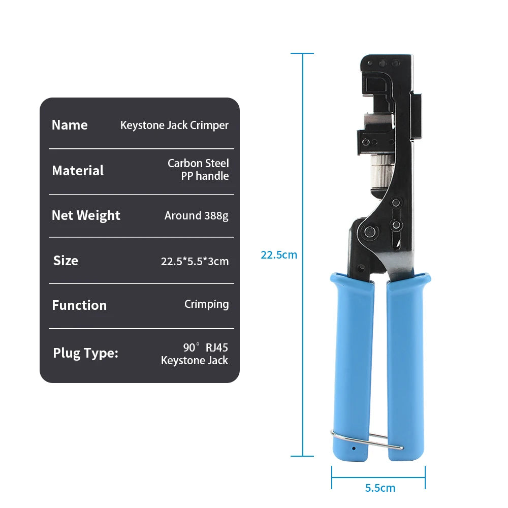RJ45 Keystone Jack Termination Crimp Tool
