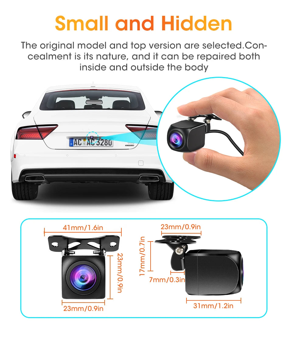 4‑Pin Rear View Backup Camera 1080P Waterproof Night Vision
