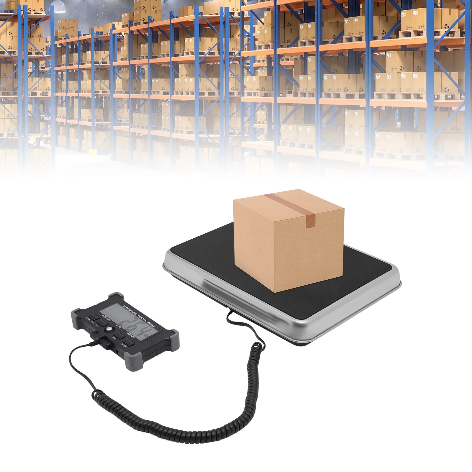 440 lb Heavy Duty Postal Package Scale with LCD Display