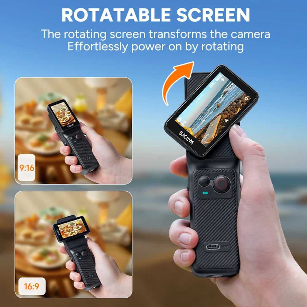 SJCAM C400 4K Pocket Camcorder for Vlogging and Travel