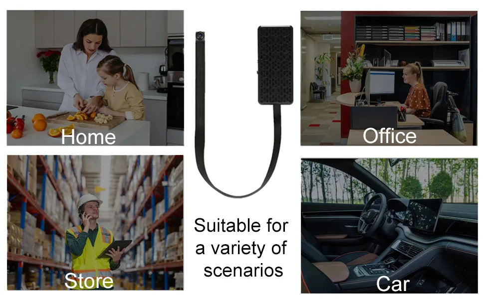 Mini WiFi Beveiligingscamera 1080P met Bewegingsdetectie & App-weergave
