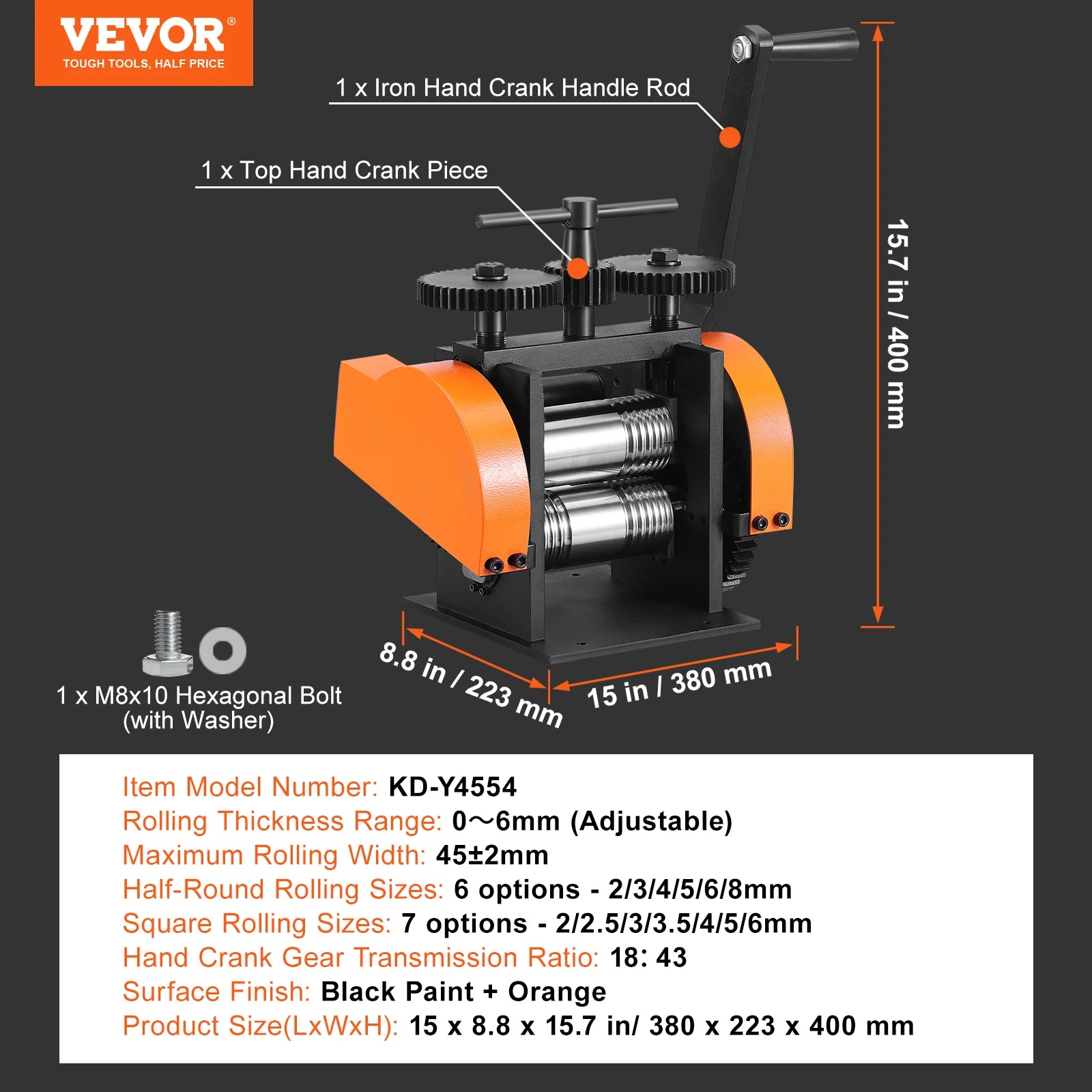 3-in-1 Jewelry Rolling Mill Machine for Sheet, Wire & Metal Forming