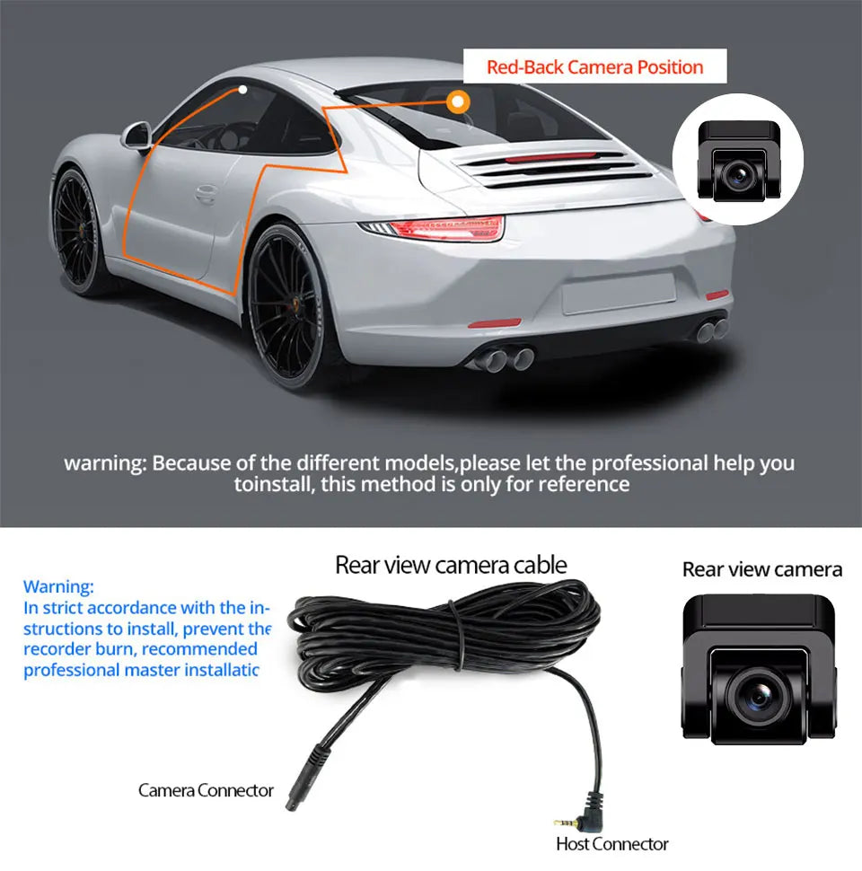 Dash Cam 4K GPS WIFI APP 24H Night Vision Mini Optional Rear Lens Dashcam Car DVR Video Recorder Camera For Car Black Box 