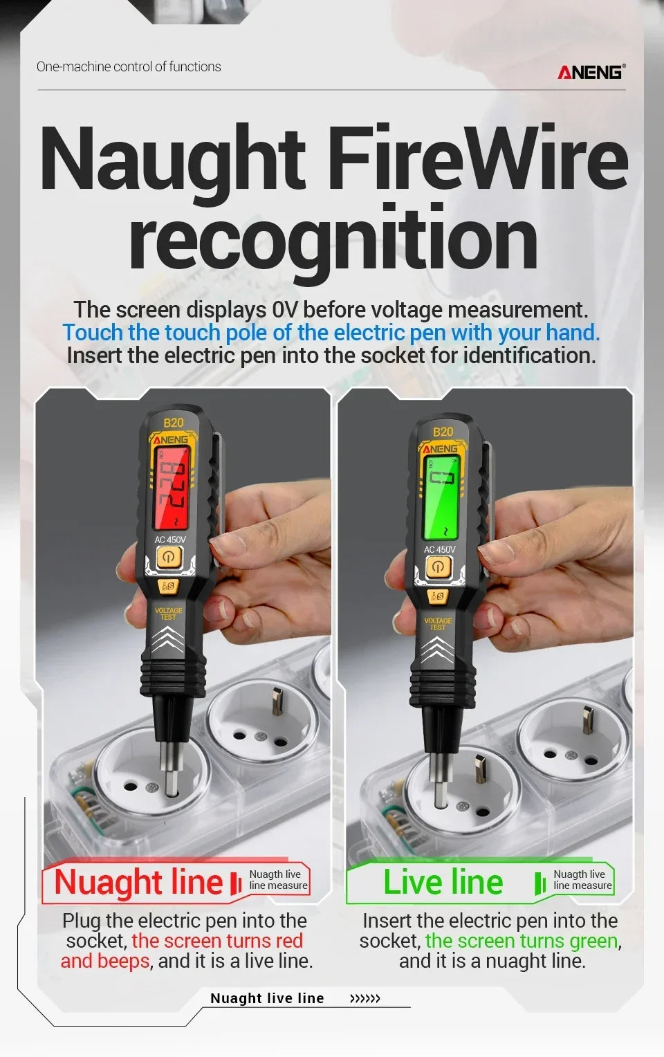 Tester di tensione B20 e cacciavite