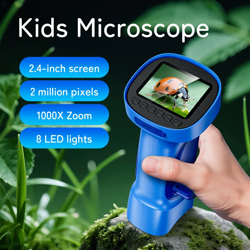 2.4-Inch Handheld Digital Microscope for Kids