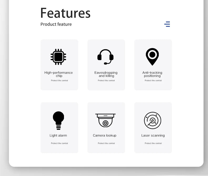 Hidden Camera Detector Anti Spy Gadget Professional Hunter Wireless Signal Car GPS Infrared Search Wiretapping Bug Mini Devices 