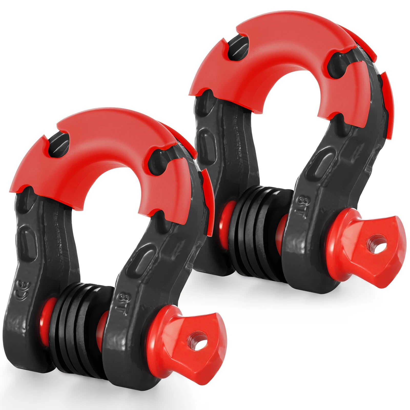 3/4" D-Ring Shackle Set with 7/8" Pin for Off-Road Recovery (2pcs)